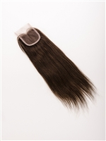 100% Lace Hand Tied Brazilian Remy Top Closure Yaki