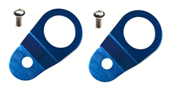 Torque Solution Radiator Mount Combo w/ Inserts (Blue) : Mitsubishi Evolution 7/8/9