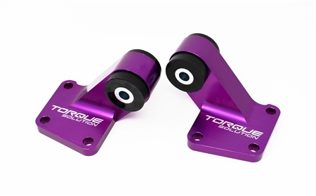 Torque Solution Billet Rear Differential Mounts (Purple): Mitsubishi Evolution VIII-IX 2003-2006