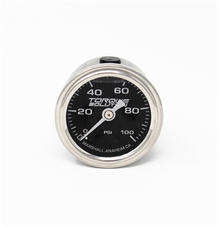 Torque Solution Fuel Pressure Gauge: 100 PSI 1/8 NPT