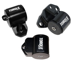 Torque Solution 3pc Billet Engine Mount Kit (3 Bolt): 92-95 Honda Civic, 94-01 Integra, 93-97 Del Sol, B or D Series