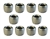 Torque Solution Stainless Steel 1/8" NPT Plug: Universal 10 Pack