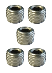 Torque Solution Stainless Steel 1/8" NPT Plug: Universal 5 Pack