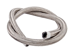 Torque Solution Stainless Steel Braided Rubber Hose: -8AN 2ft (0.44" ID)