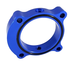 Torque Solution Throttle Body Spacer (Blue): Hyundai Genesis Coupe 2.0T 2013+