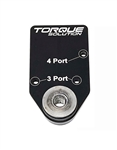 Torque Solution Billet MAC Valve Mount Bracket: Fits 3 or 4 Port MAC Solenoid Valves