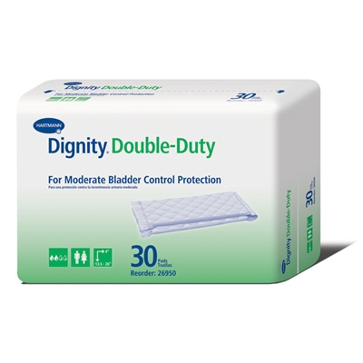 Dignity Extra Double Duty Disposable Pads,  4" x 24" unfolded - 180/Case