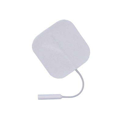 Square White Foam Electrodes, 2" x 2" - 4 Pack