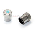 Eyeball Metal Chrome Tire Valve Stem Caps