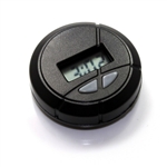 Black Round Digital Clock