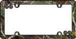 License Plate Frame – Camo, Black w/fastener caps