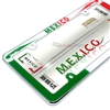 Mexico Flag Plastic Chrome License Plate Tag Frame for Auto-Car-Truck