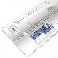 Clear License Plate Tag Frame Cover Bubble Shield Protector for Auto-Car-Truck