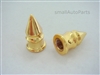 Yellow Gold Spike Tire Valve Stem Caps