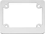 Motorcycle License Plate Frame MEXICO ONLY - Metal Chrome