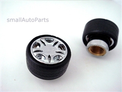 Chrome Wheel Tire Valve Stem Caps