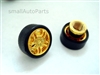 Yellow Gold Wheel Tire Valve Stem Caps