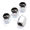 (4) Buick GNX Logo Chrome ABS Car Tire/Wheel Air Pressure Stem Valve Caps Covers