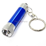 Premium LED Flash Light Mini Key Chain Ring - Batteries included