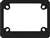 Motorcycle License Plate Frame MEXICO ONLY - Metal Black