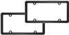 2 Carbon Fiber Black Plastic License Plate Tag Frames for USA Car-Truck-SUV