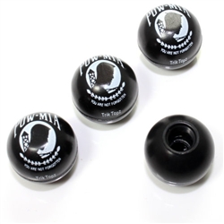 4 Pow Mia Ball Wheel Tire Pressure Air Stem Valve Caps for Auto-Car-Truck