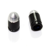 2 Custom Black Bullet Tire Wheel Air Stem Presta Valve Caps for Bicycle-Bike