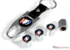 Buick Black Logo Chrome ABS Tire Valve Stem Caps & Key Chain