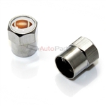 Football Metal Chrome Tire Valve Stem Caps