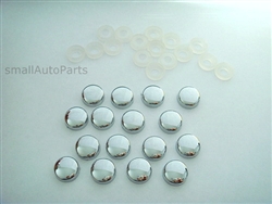 Chrome ABS License Plate Frame Screw Caps