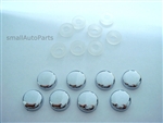 Chrome ABS License Plate Frame Screw Caps