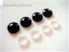 Black ABS License Plate Frame Screw Caps