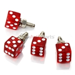 Clear Red Dice License Plate Frame Fasteners Bolts