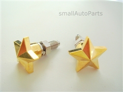 Gold Star License Plate Frame Fasteners Bolts