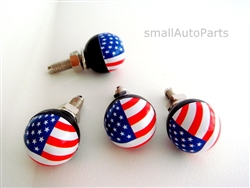 American Flag License Plate Frame Fasteners Bolts