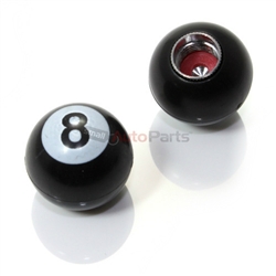 Pool 8 Ball Tire Valve Stem Caps