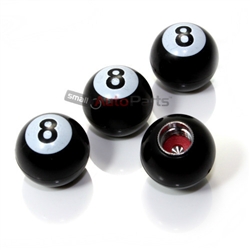 Pool 8 Ball Tire Valve Stem Caps