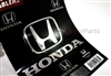 Honda Chrome Vinyl Sticker Decal