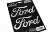 Ford Chrome Vinyl Stickers