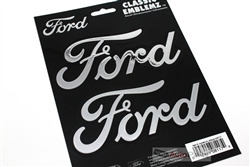 Ford Chrome Vinyl Stickers