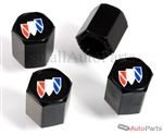 Buick Logo Black ABS Tire Valve Stem Caps