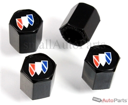 Buick Logo Black ABS Tire Valve Stem Caps