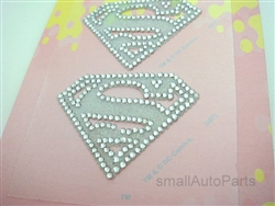 Super Girl Rhinestones Decal Sticker