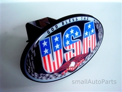 God Bless The USA Eagle Flag Tow Hitch Cover