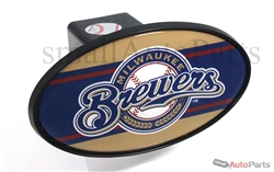 Milwaukee Brewers MLB Tow Hitch Cover