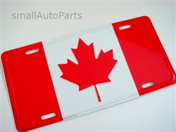 Canadian Flag Aluminum License Plate