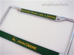 John Deere Chrome License Plate Frame