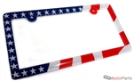 American Flag License Plate Frame