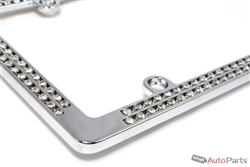 Chrome Diamond Bling License Plate Frame