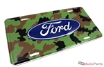 Ford Camouflage Aluminum License Plate